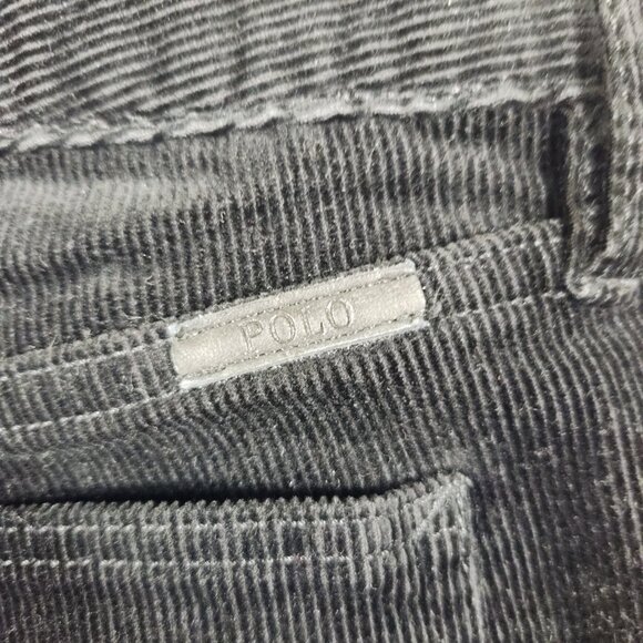 Polo Ralph Lauren Corduroy Stretchy Slim Pants Black Women's Size 10 - Picture 6 of 14